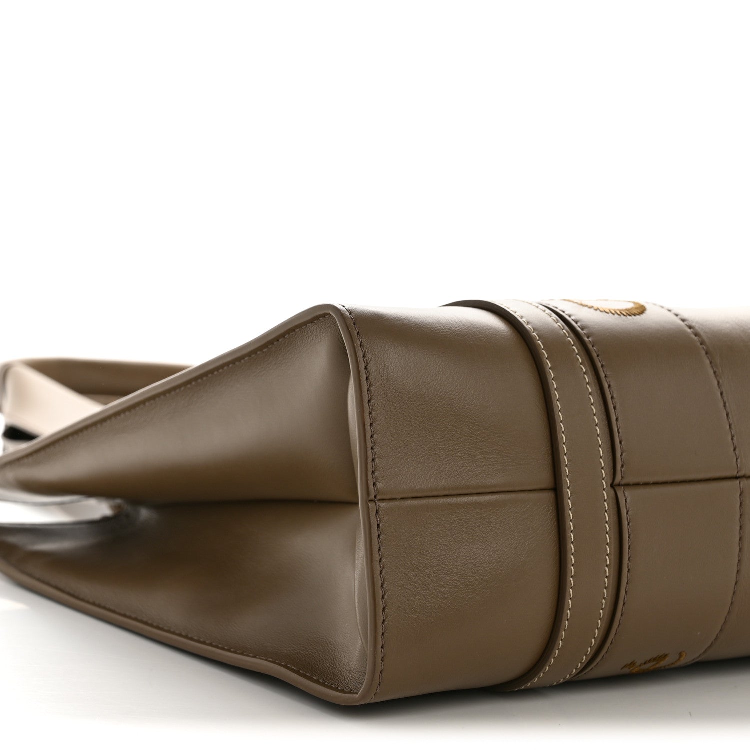Chloe Calfskin Medium Woody Tote Army Green 9 of 13