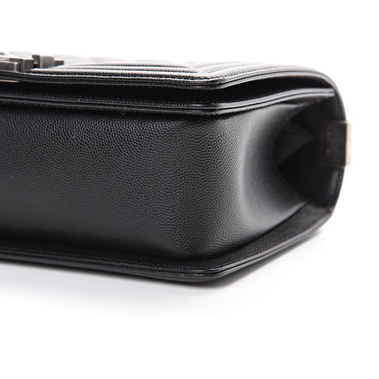 Chanel Caviar Quilted Medium Boy Flap Black 9 of 9