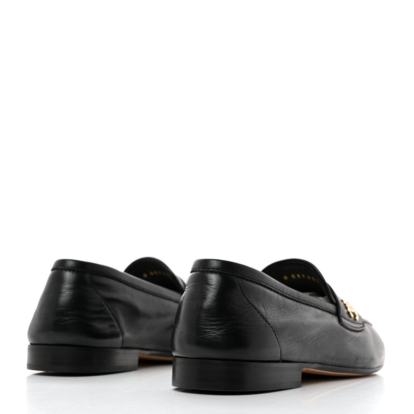 Lambskin CC Mocassin Loafers 37.5 Black