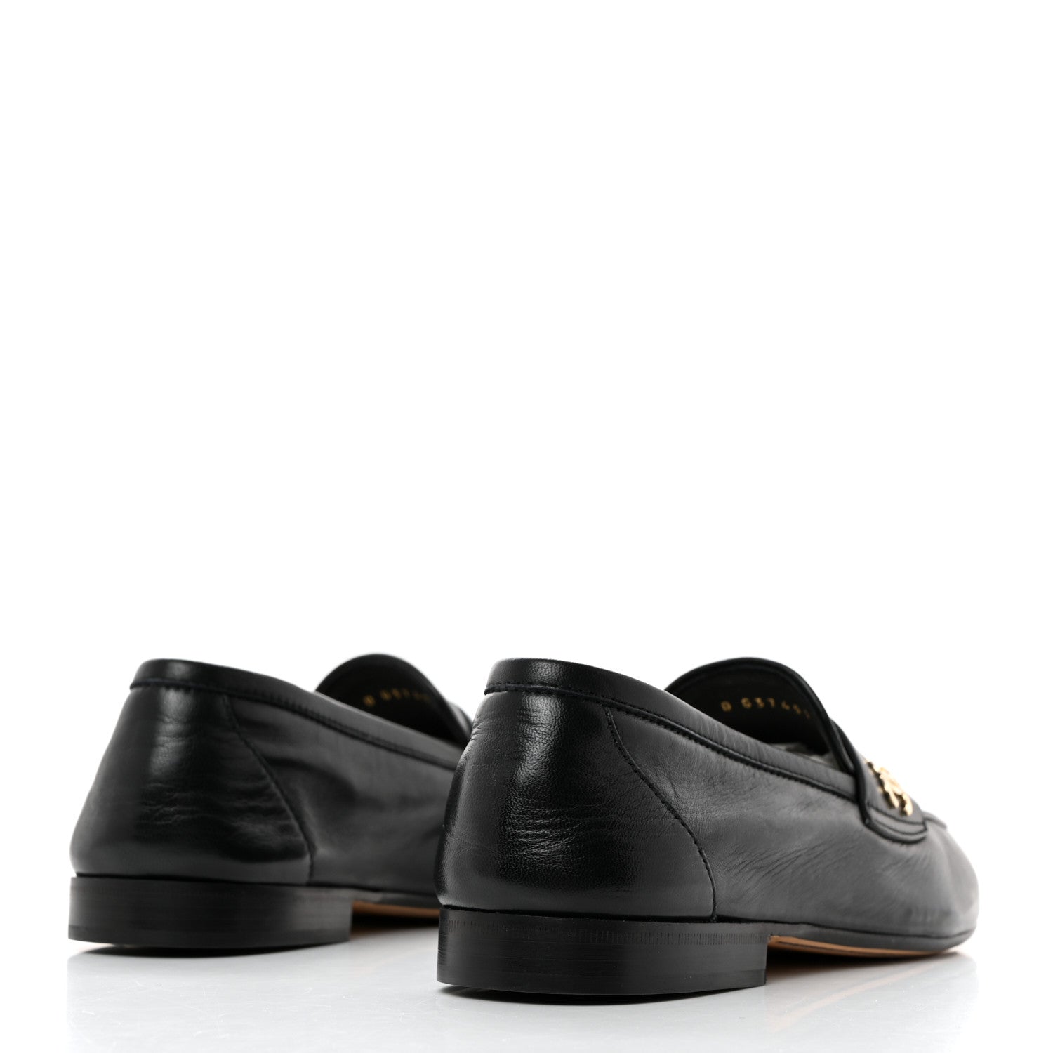 Chanel Lambskin CC Mocassin Loafers 37.5 Black 4 of 9