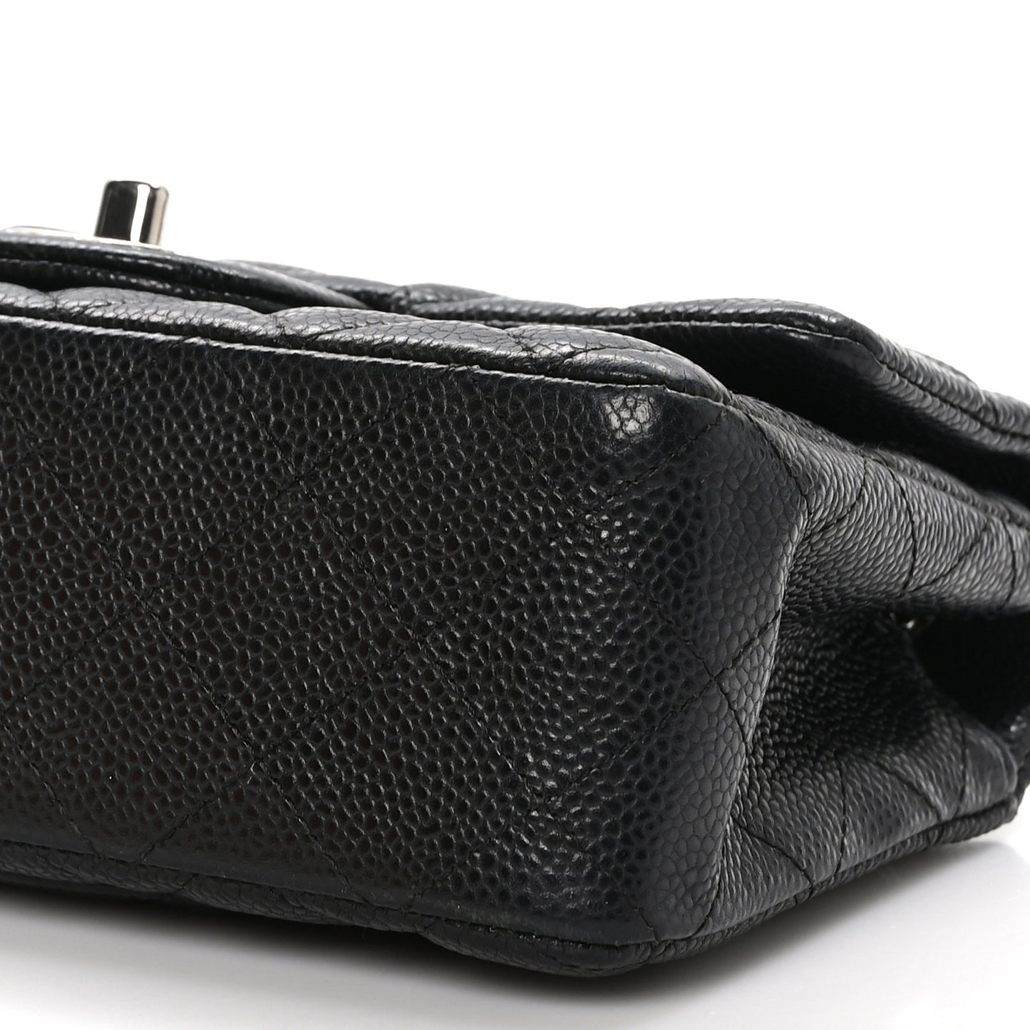 Caviar Quilted Mini Rectangular Flap Black