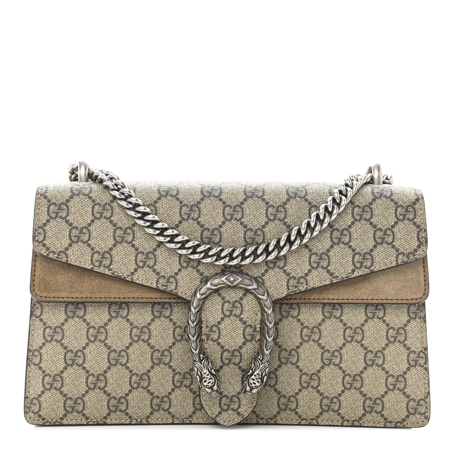 GG Supreme Monogram Small Dionysus Shoulder Bag Taupe