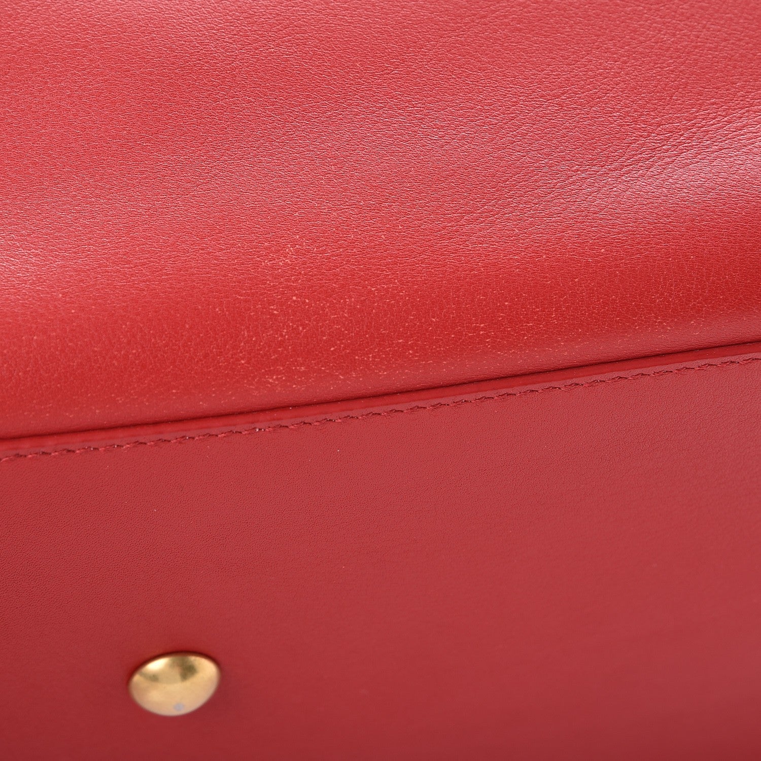 Saint Laurent Calfskin Small Classic Y Cabas Red 12 of 13