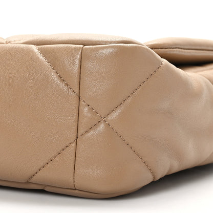 Chanel Lambskin Quilted Medium Chanel 19 Flap Dark Beige 8 of 9