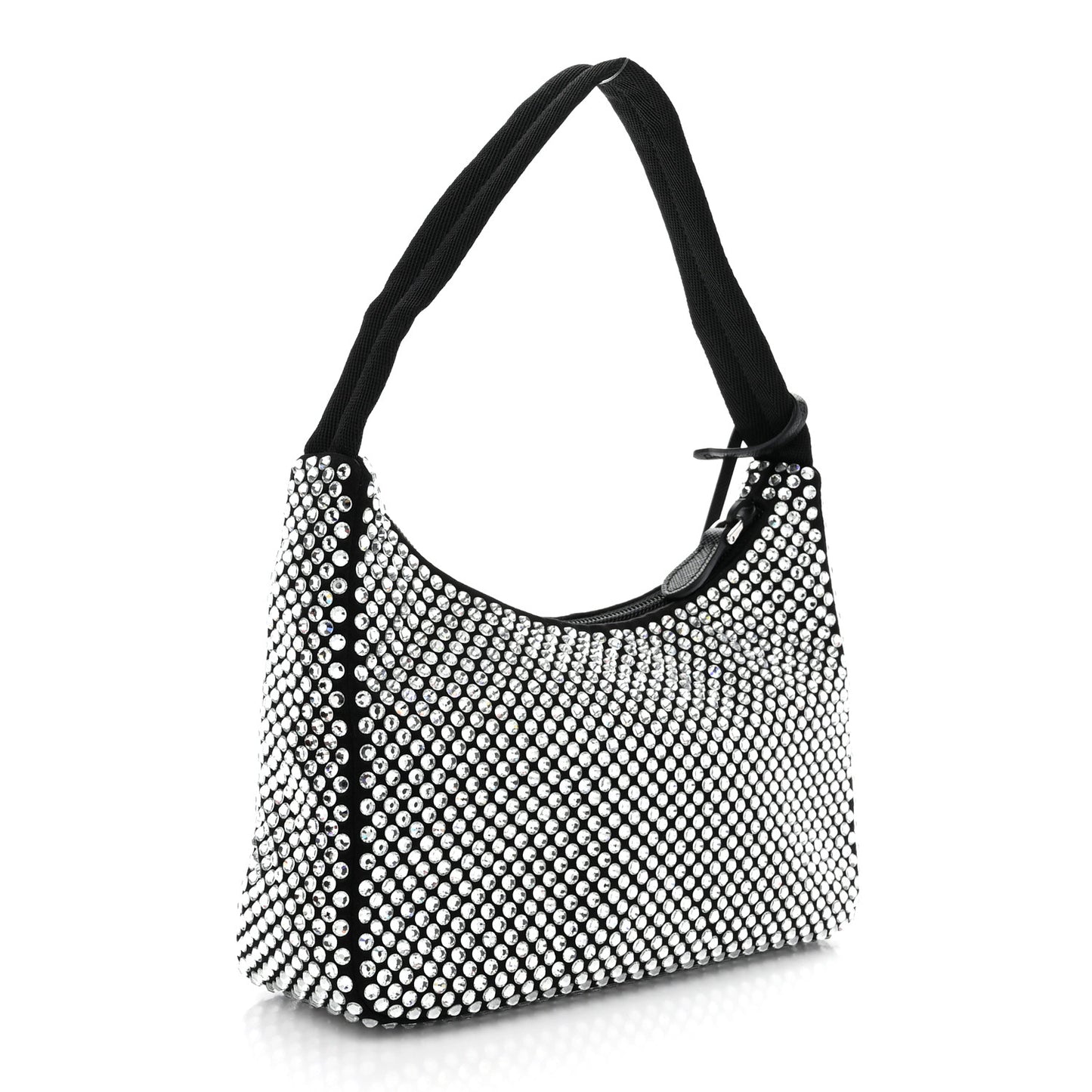 Satin Crystal Mini Re-Edition 2000 Bag Cristal