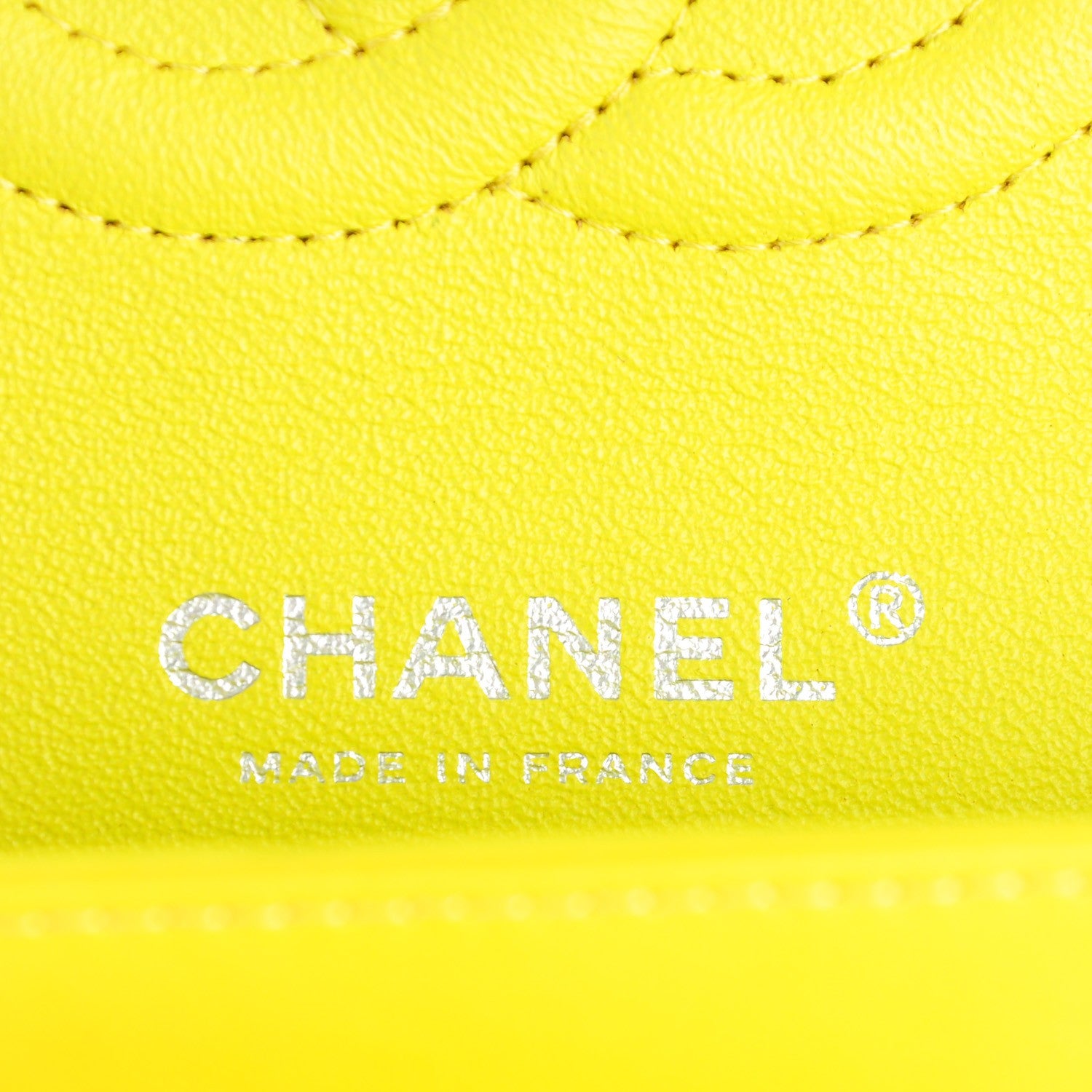 Chanel Patent Quilted Medium Double Flap Yellow 8 of 9