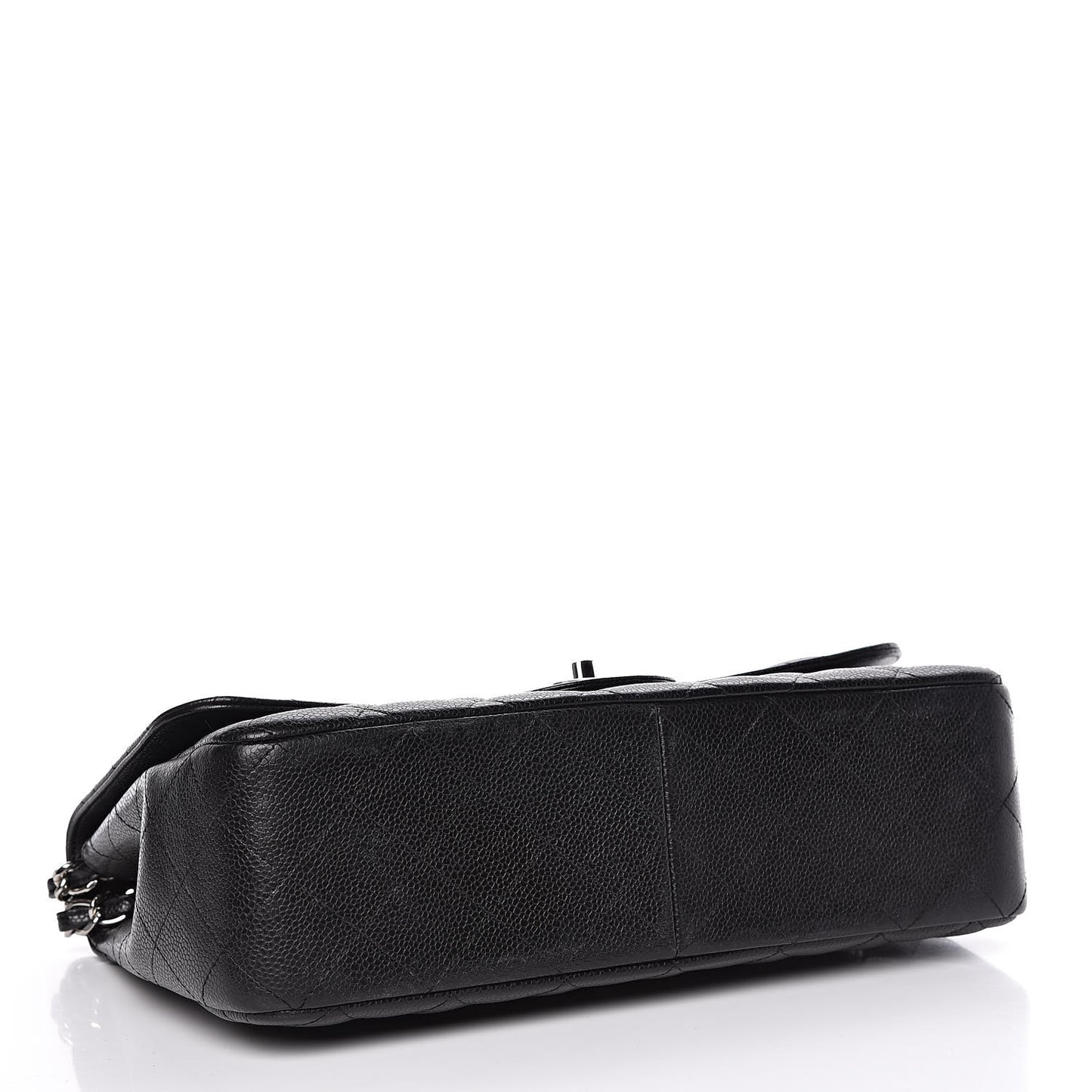 Caviar Quilted Jumbo Single Flap Black