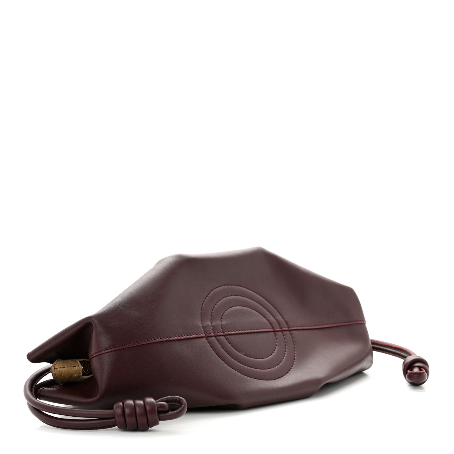Shiny Nappa Calfskin Small Paseo Bag Burgundy