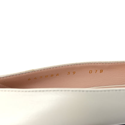 Gucci Malaga Kid Horsebit 75mm Pumps 39 Mystic White 9 of 10