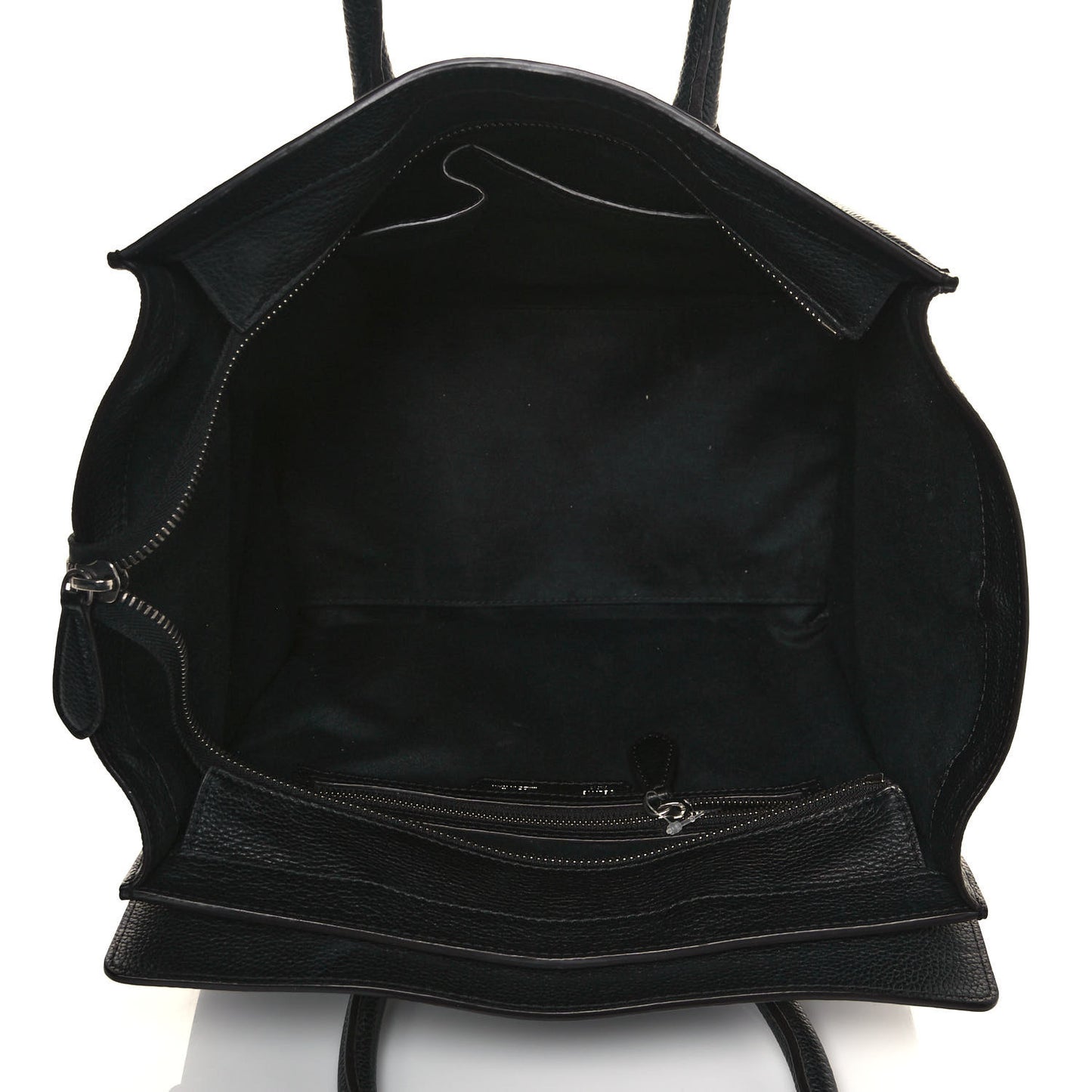 Drummed Calfskin Mini Luggage Black