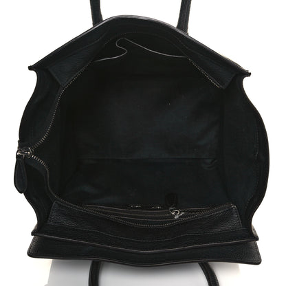 Celine Drummed Calfskin Mini Luggage Black 5 of 15