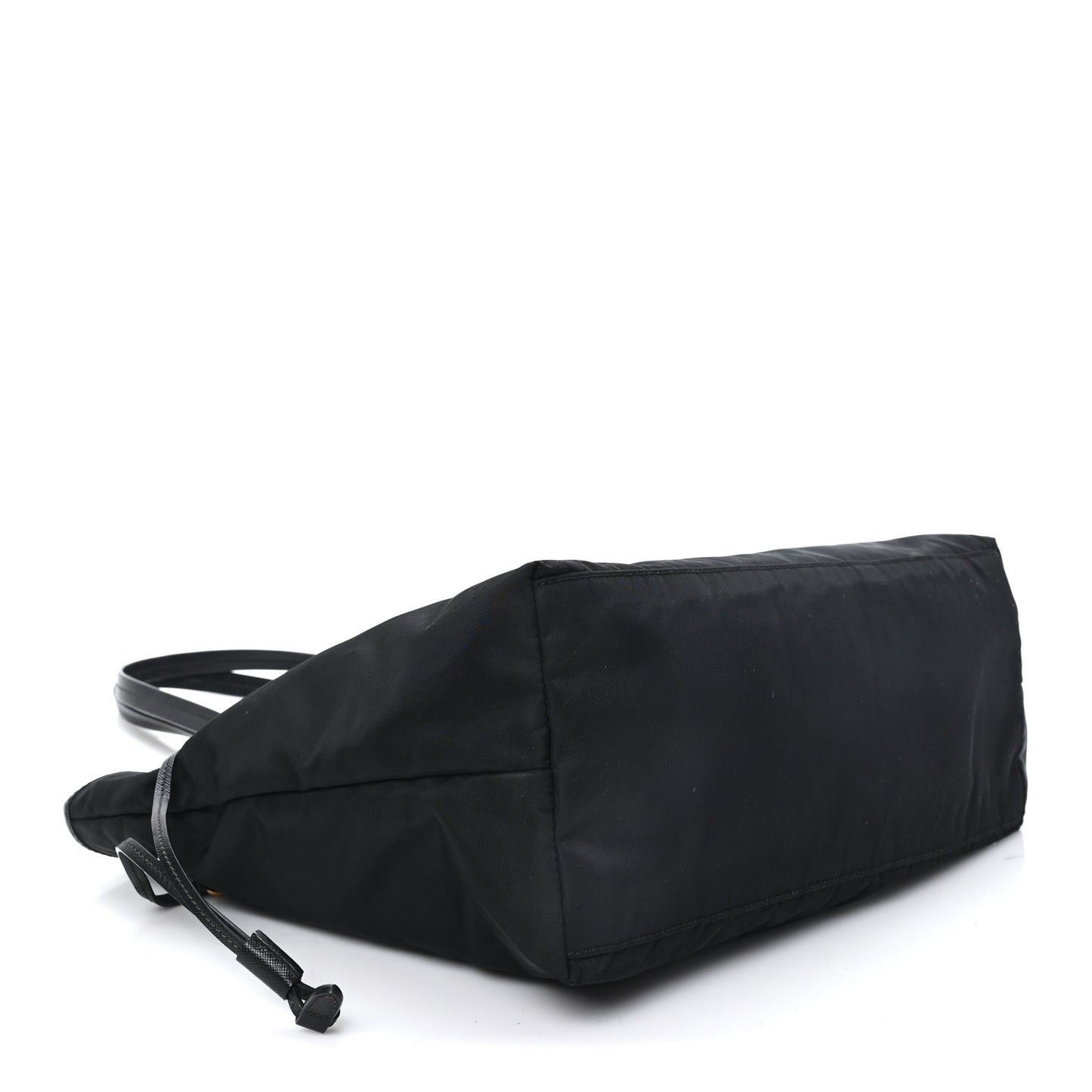 Tessuto Nylon Saffiano Shopping Tote Black