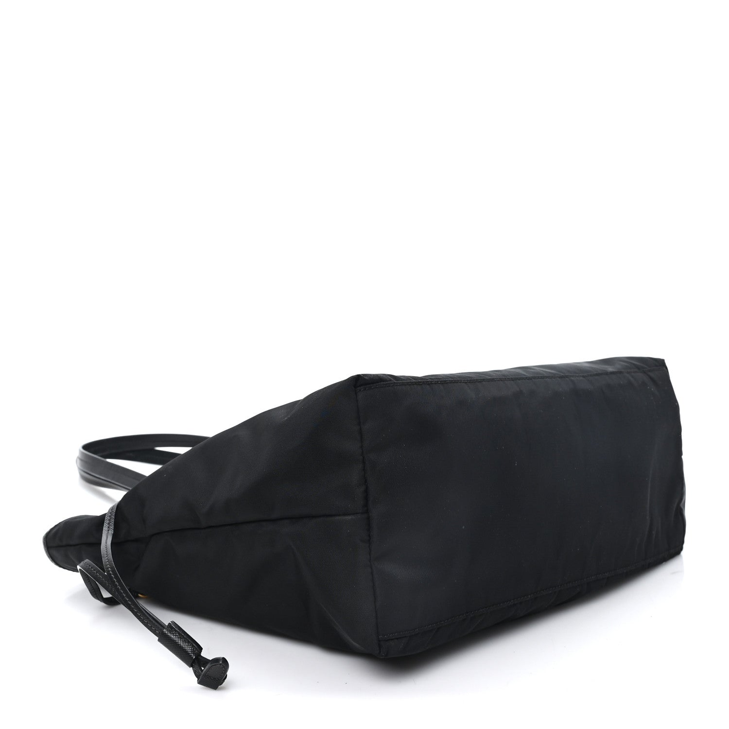 Prada Tessuto Nylon Saffiano Shopping Tote Black 4 of 11