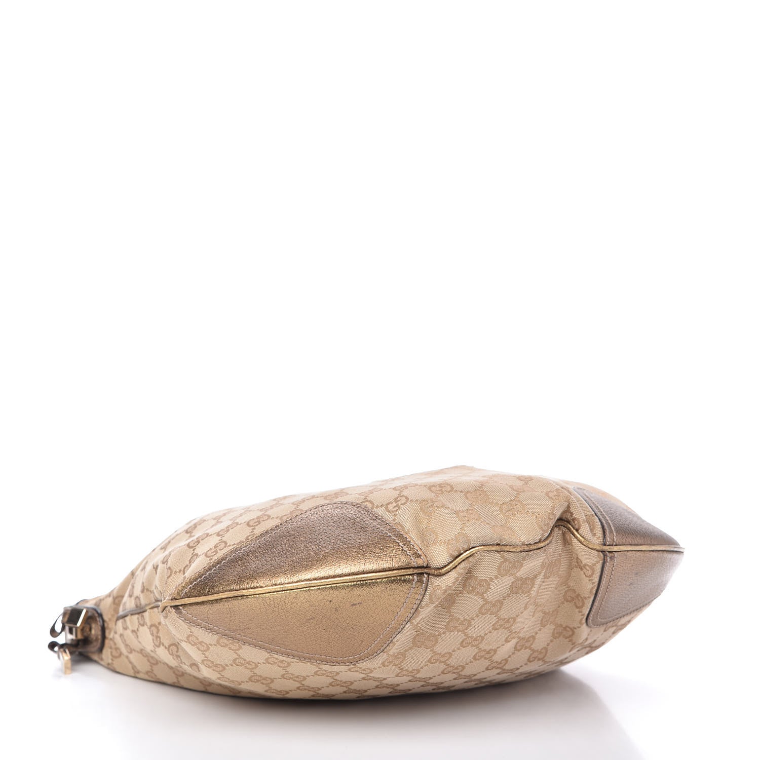 Gucci Monogram Large Princy Hobo Metallic Bronze 4 of 12