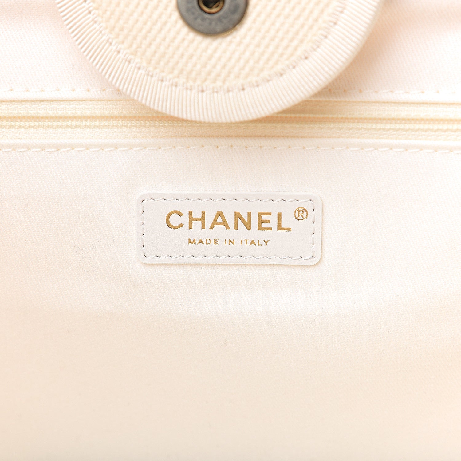 Chanel Canvas Pearl Large Deauville Tote Ecru Beige 5 of 9