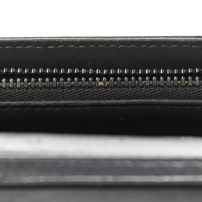 Christian Dior Metallic Patent Micro-Cannage Diorama Wallet on Chain Pouch Black 10 of 10