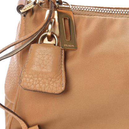 Prada Nylon Vitello Daino Pochette Sabbia 8 of 17