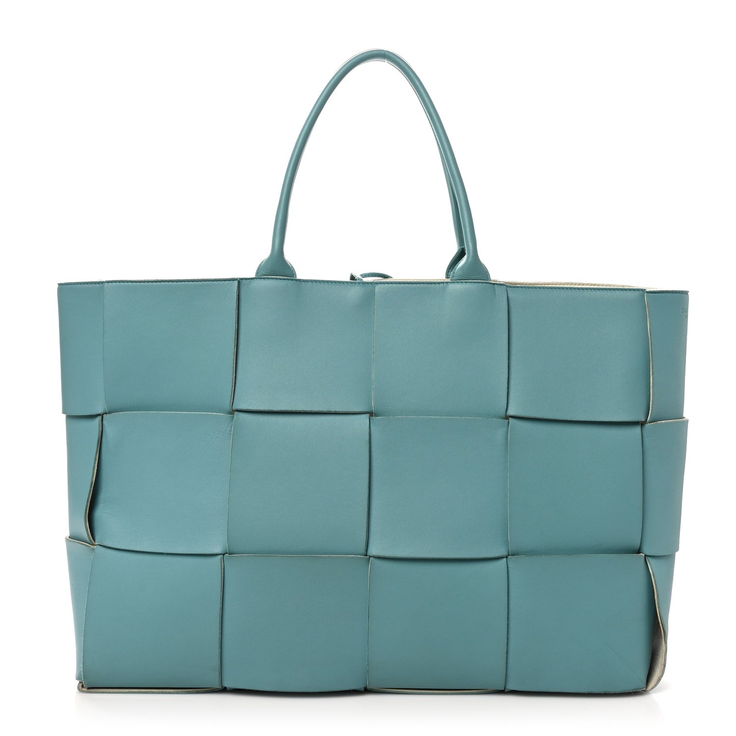 Nappa Maxi Intrecciato Large Arco Tote Linoleum