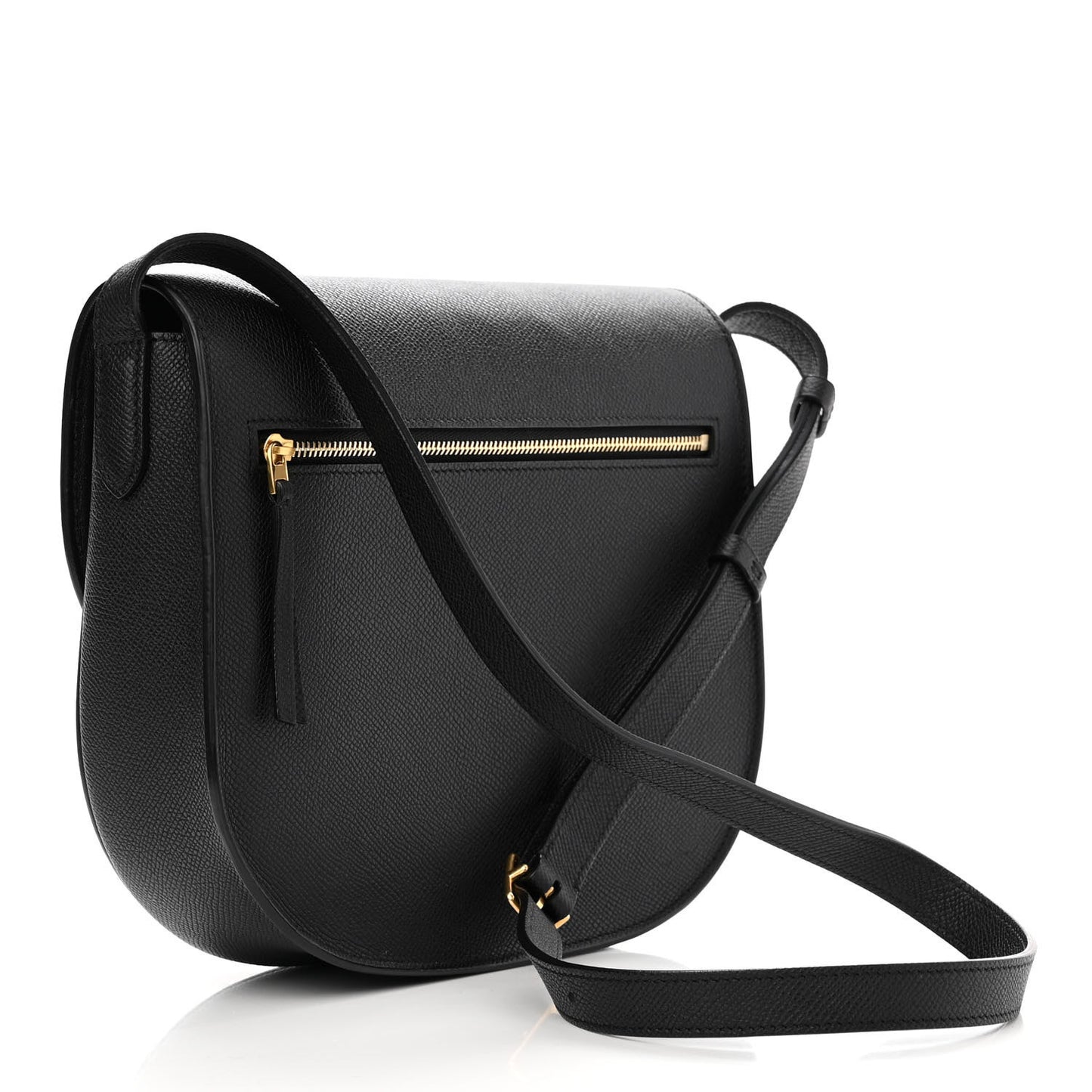 Grained Calfskin Medium Trotteur Black