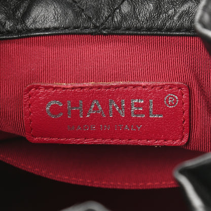 Chanel Aged Calfskin Quilted Small Gabrielle Backpack Black 6 of 9