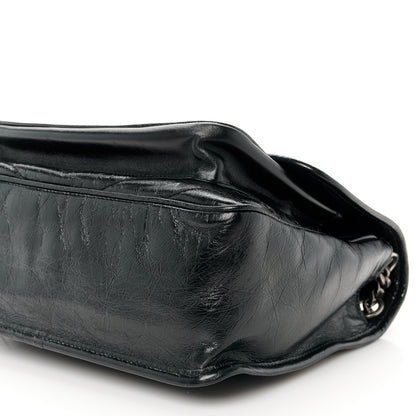 Saint Laurent Crinkled Calfskin Matelasse Monogram Medium Niki Chain Satchel Black 11 of 11