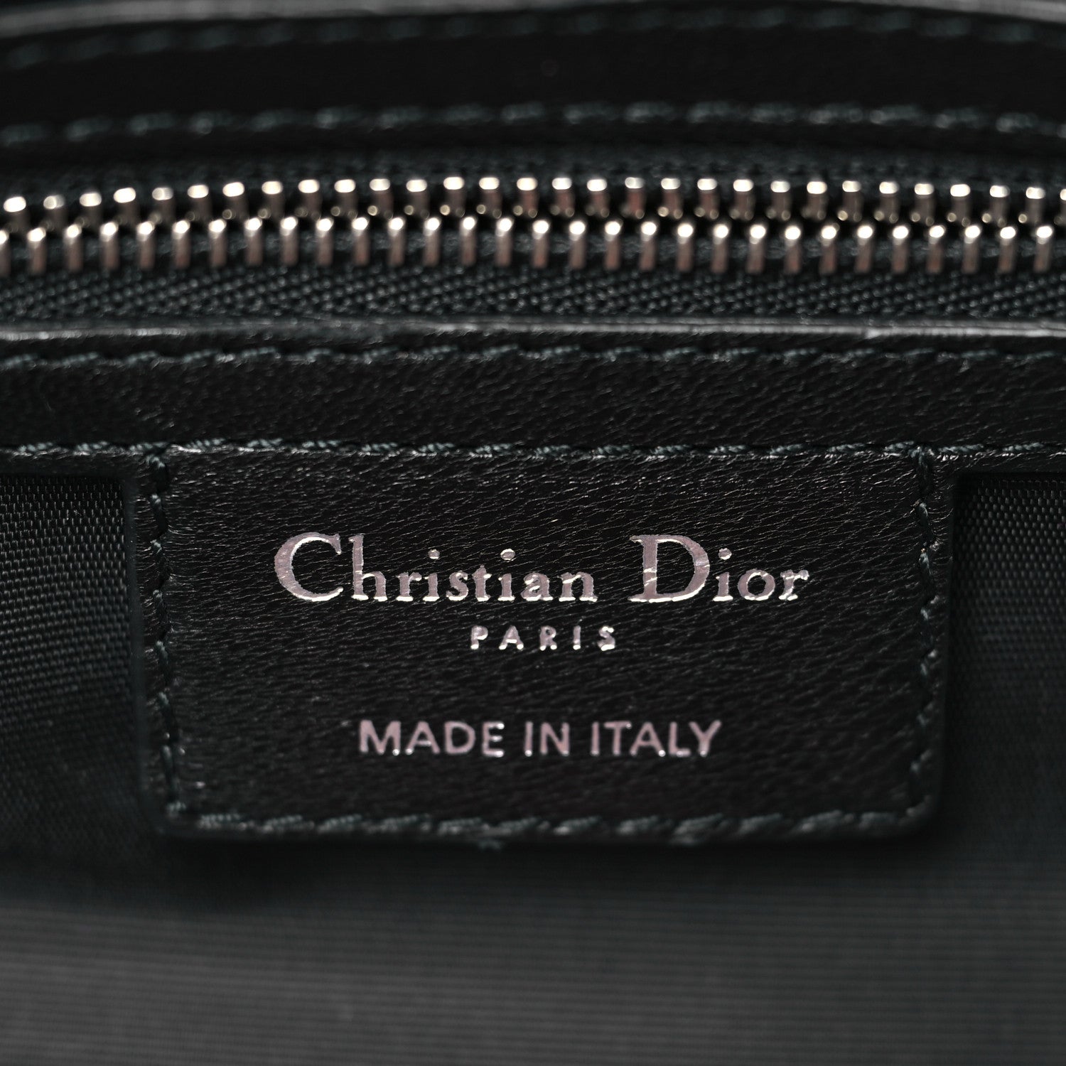 Christian Dior Lambskin Cannage Medium Granville Tote Black 6 of 9