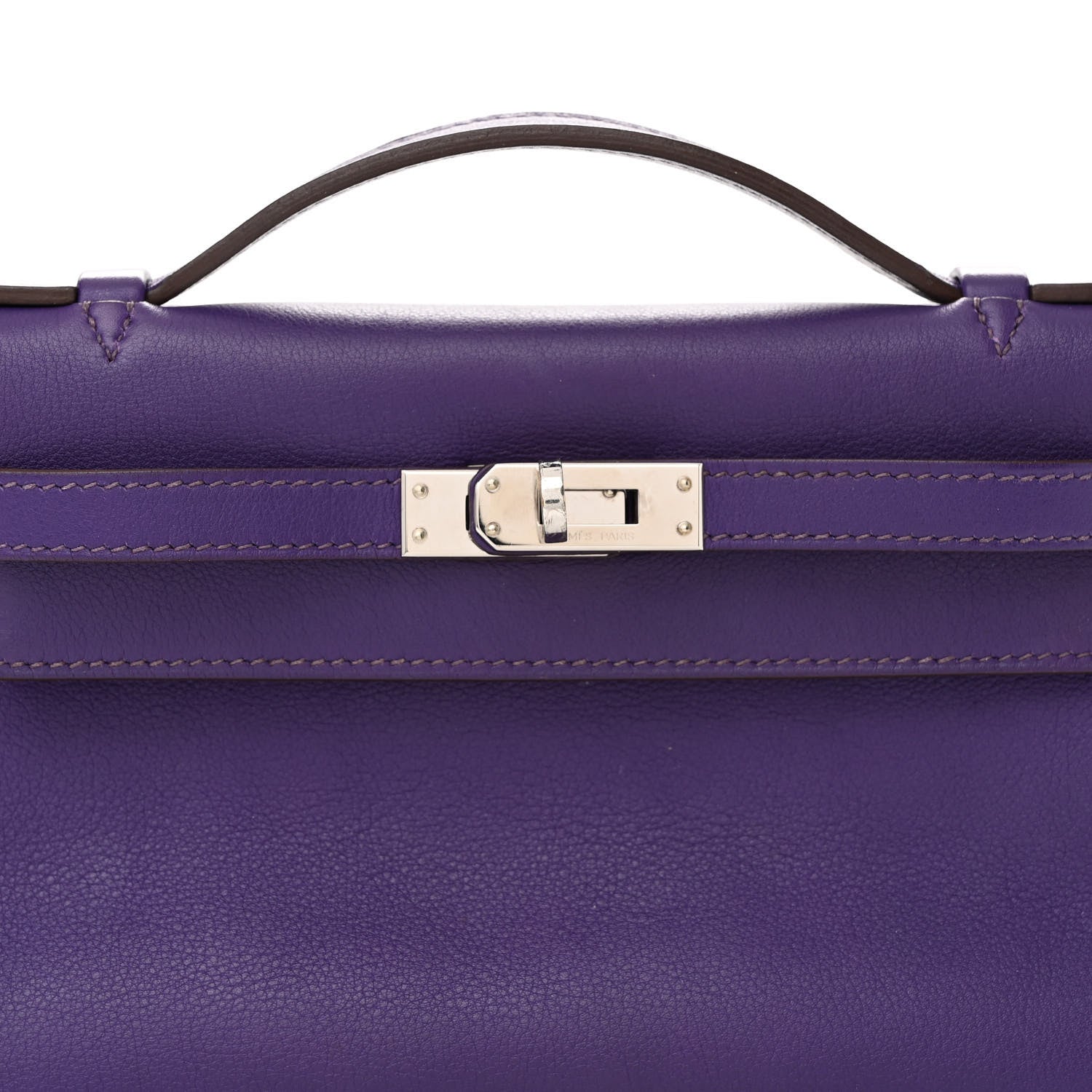 Hermes Swift Kelly Pochette Clutch Iris 9 of 12