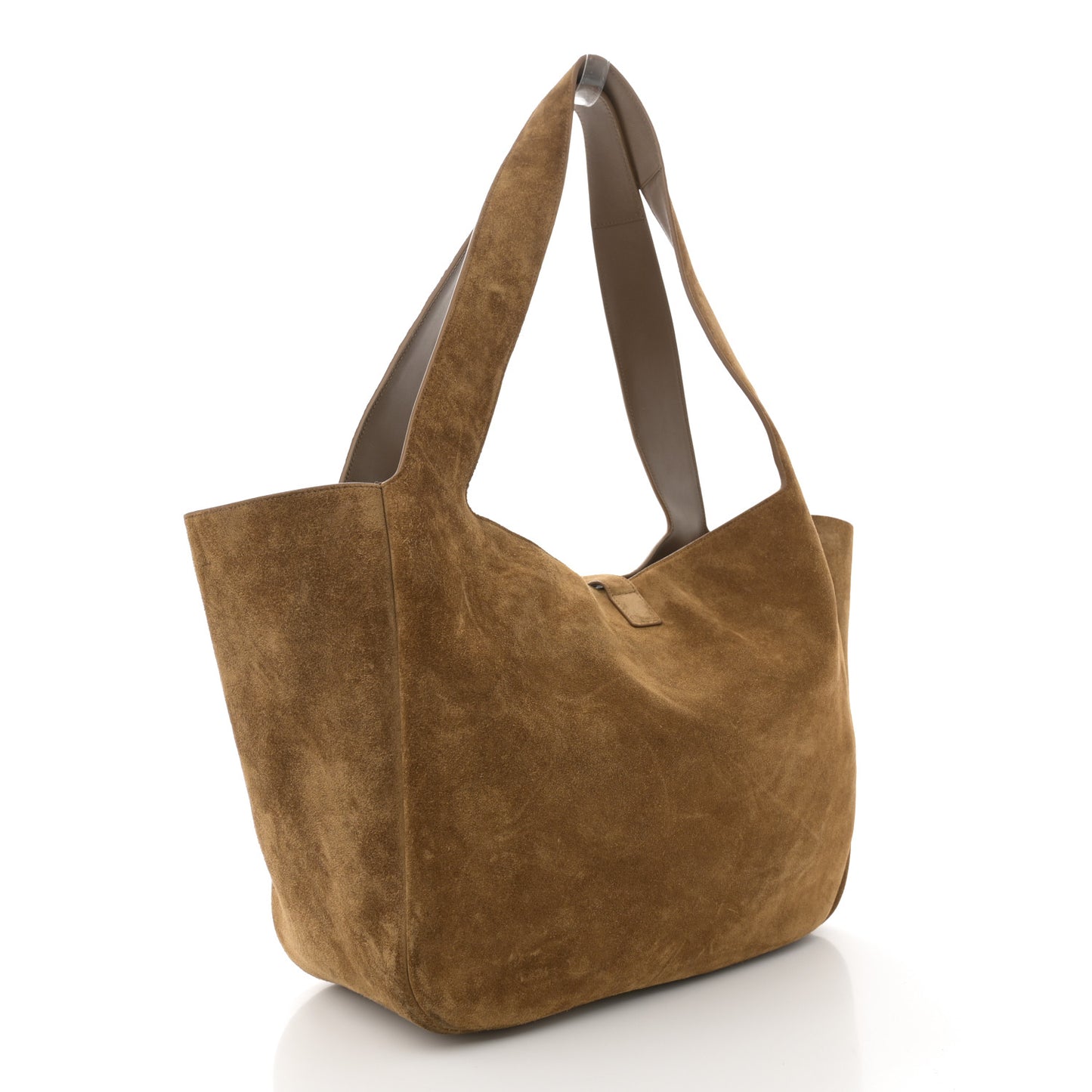 Suede Le 5 A 7 Bea Tote Caramel Cognac
