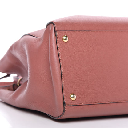 Fendi Vitello Elite Flamingo Regular 2Jours Tote Terracotta 6 of 11