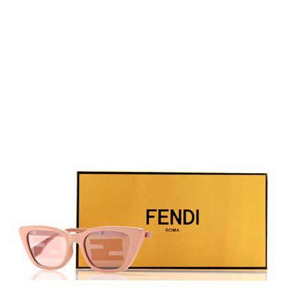 Fendi Acetate Injected Touch Of FF Folding Sunglasses FE40089I Shiny Pink 7 of 7