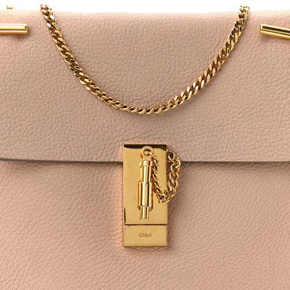 Chloe Grained Lambskin Drew Shoulder Bag Cement Pink 9 of 11