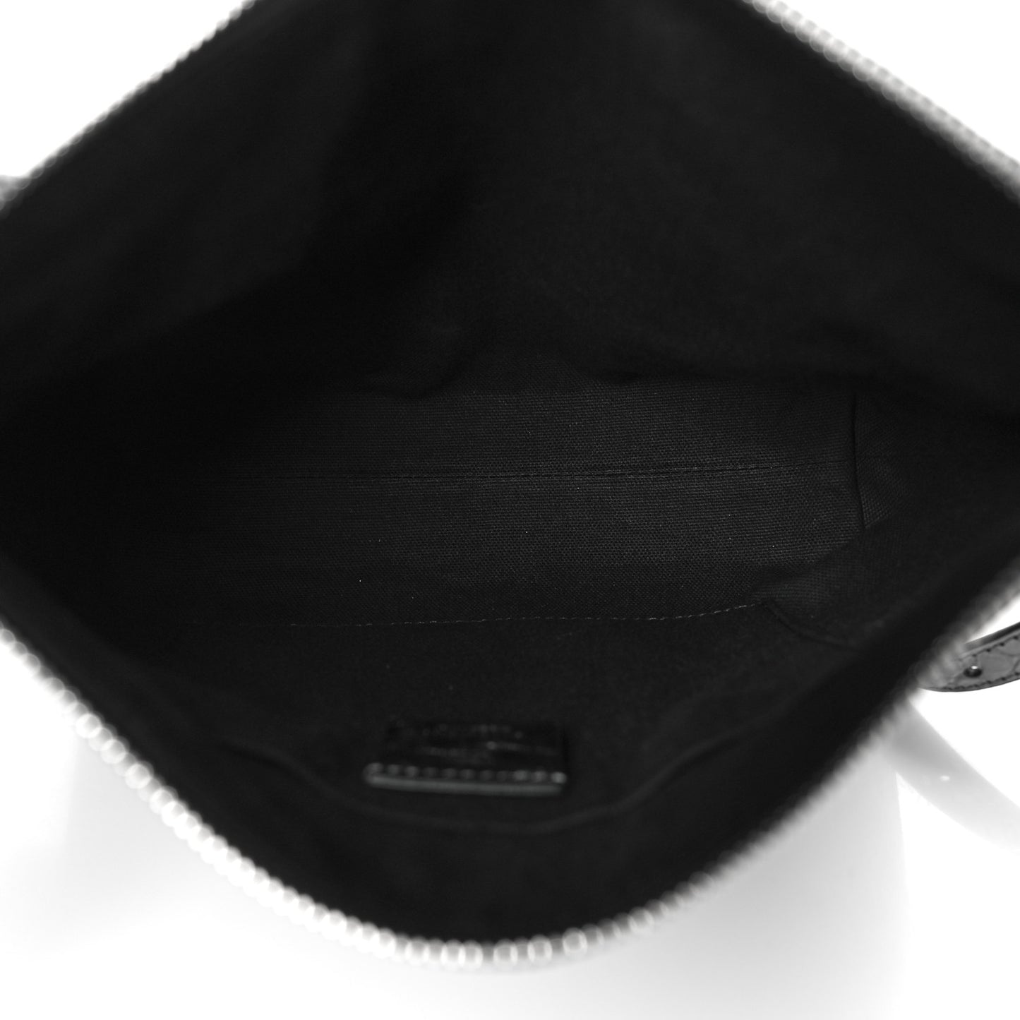 Metallic Calfskin Small Voyou Bag Silver