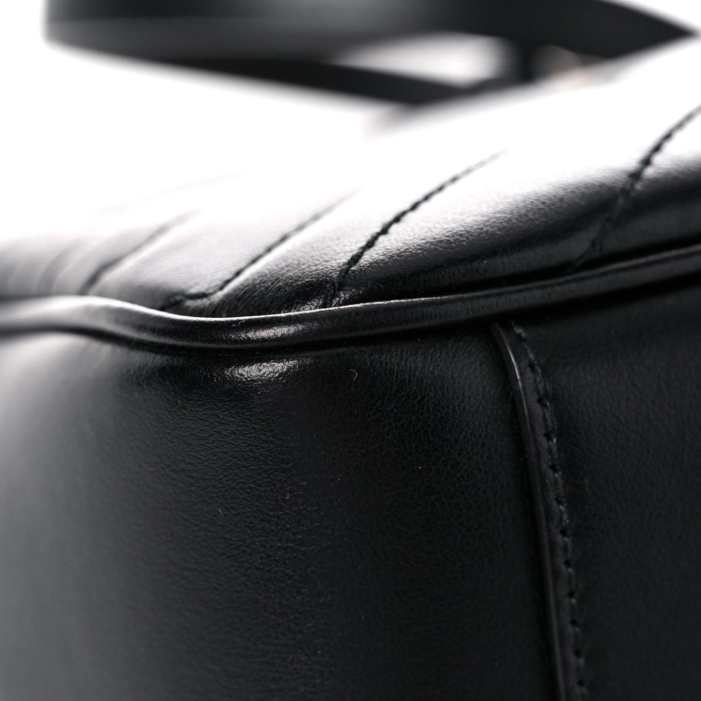 Calfskin Matelasse Small GG Marmont Shoulder Bag Black