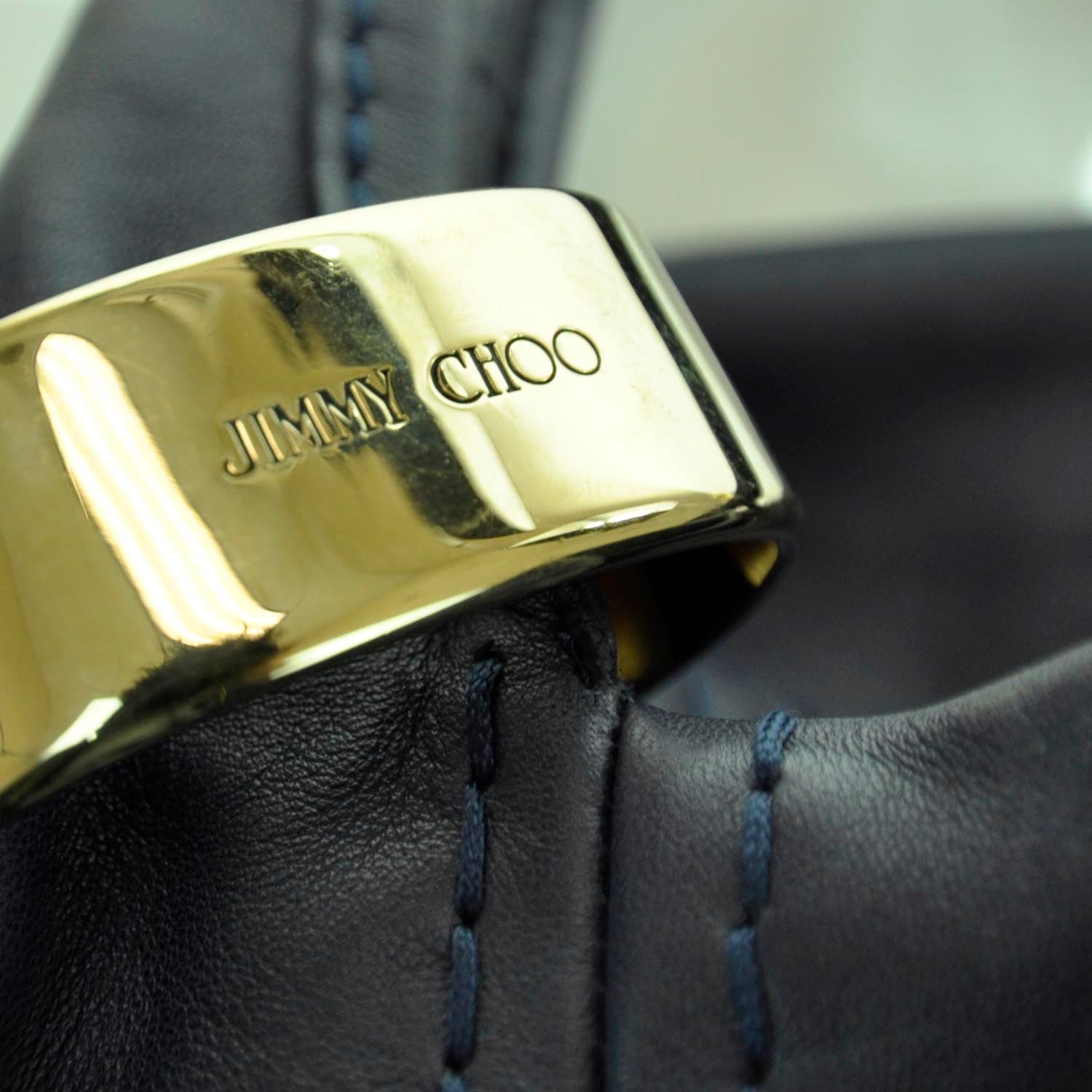 Jimmy Choo Saba Bracelet Hobo Navy 9 of 11