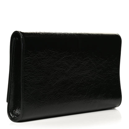 Saint Laurent Textured Patent Monogram Small Belle De Jour Clutch Black 3 of 10