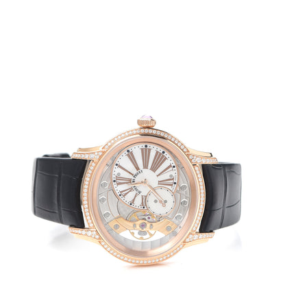 Audemars Piguet 18K Rose Gold Alligator Diamond 39.5mm Millenary Manual Winding Watch 77247OR.ZZ.A812CR.01 2 of 7