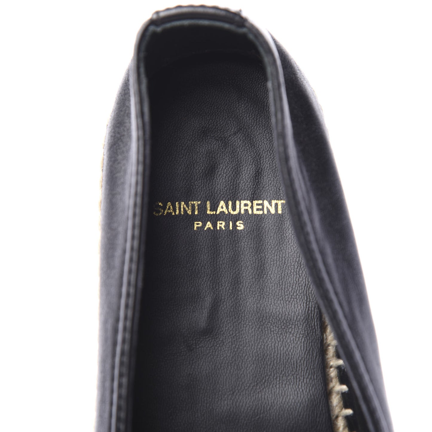 Lambskin Monogram Espadrilles 37 Black