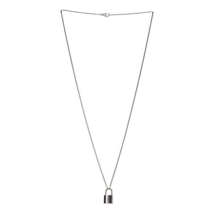 Louis Vuitton Sterling Silver Lockit Necklace 3 of 4
