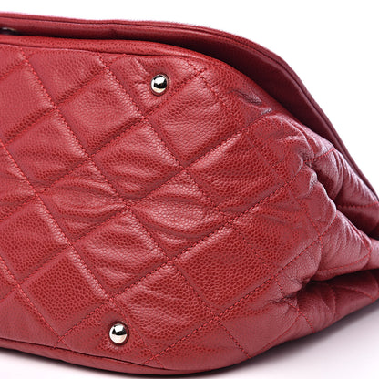 Chanel Caviar Timeless CC Accordion Flap Red 10 of 12