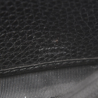 Gucci Pebbled Calfskin Large Soho Continental Wallet Black 6 of 6