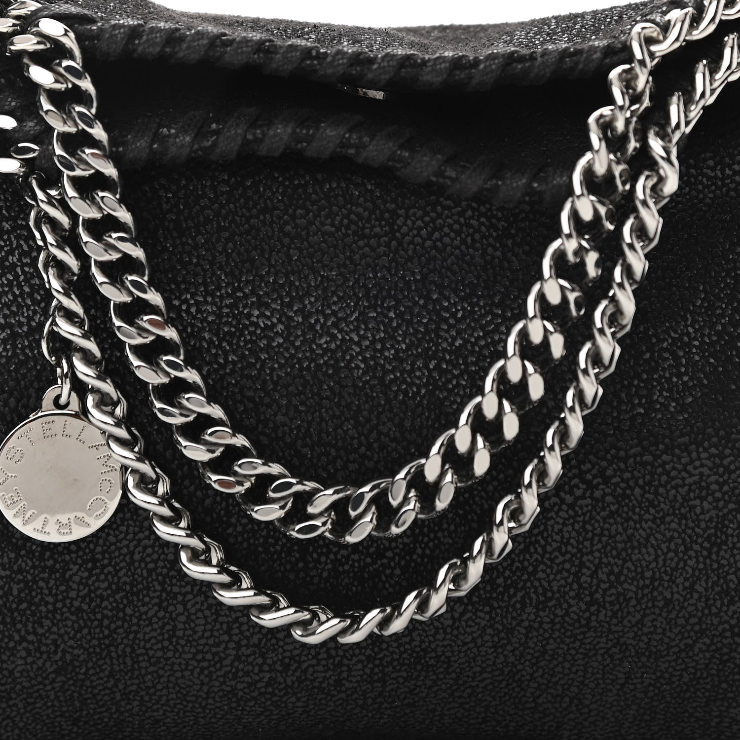Stella McCartney Shaggy Deer Tiny Falabella Tote Black 8 of 11