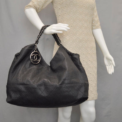 Chanel Calfskin Coco Cabas Black 2 of 9