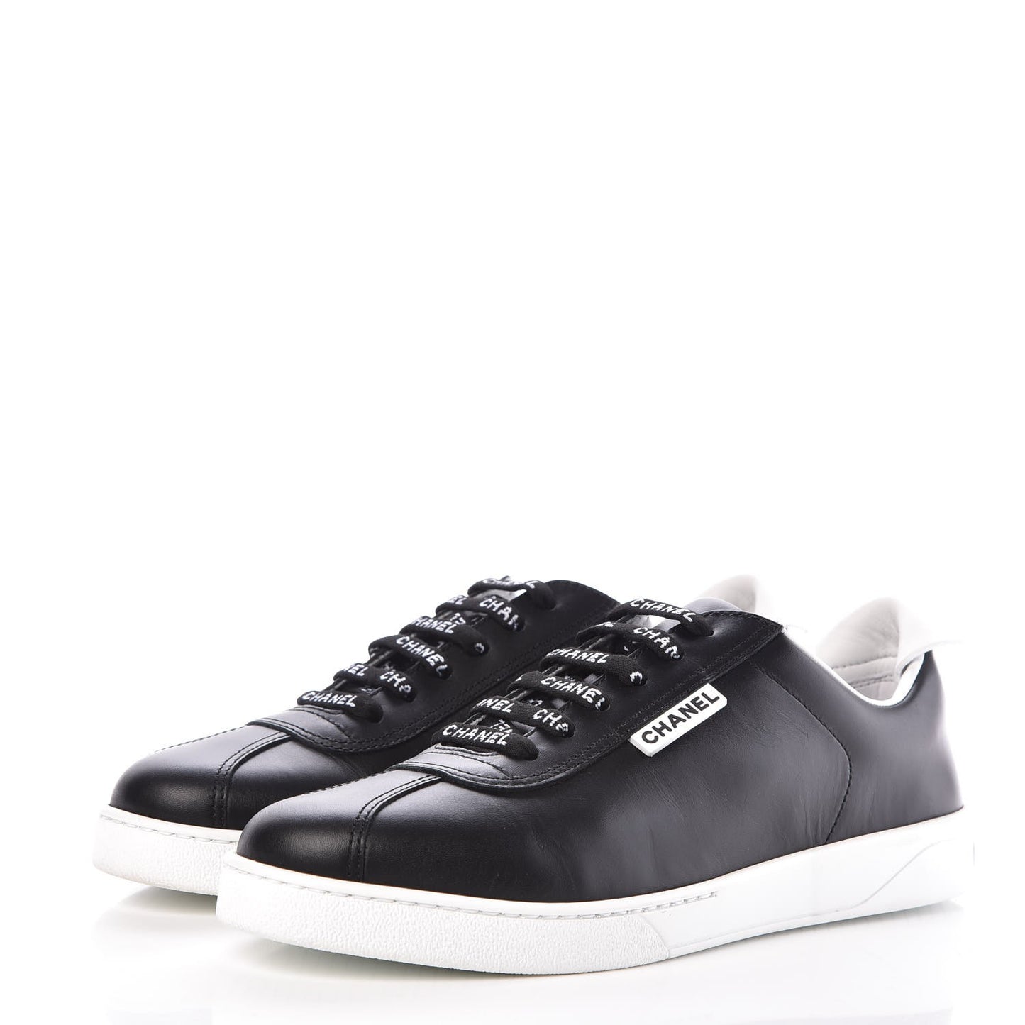 Calfskin CC Sneakers 39.5 Black
