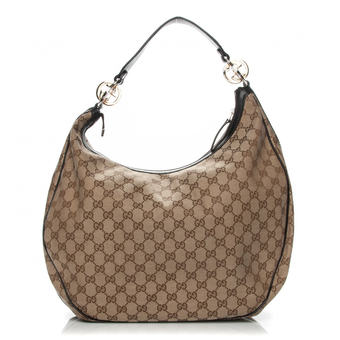 Monogram GG Twins Large Hobo Dark Brown