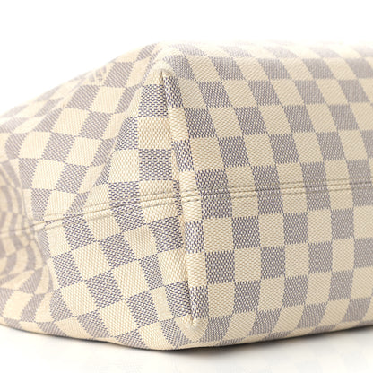 Louis Vuitton Damier Azur Graceful MM Rose Ballerine 8 of 19