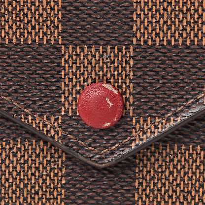 Louis Vuitton Damier Ebene Victorine Wallet Red 12 of 12