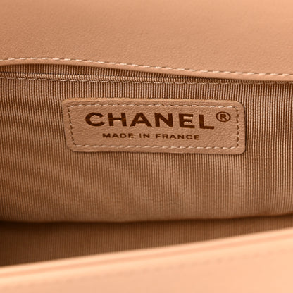Chanel Calfskin Quilted Small Boy Flap Beige 6 of 11