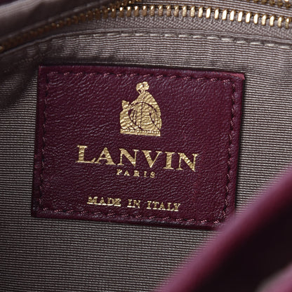 Lanvin Lambskin Quilted Metal Pearl Medium Sugar Flap Shoulder Bag Purple 6 of 12