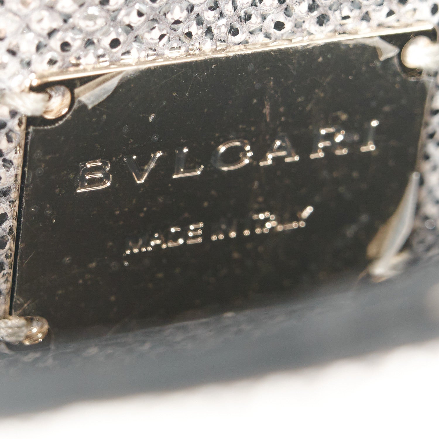 Bulgari Metallic Karung Serpenti Forever Crossbody White Agate 6 of 11
