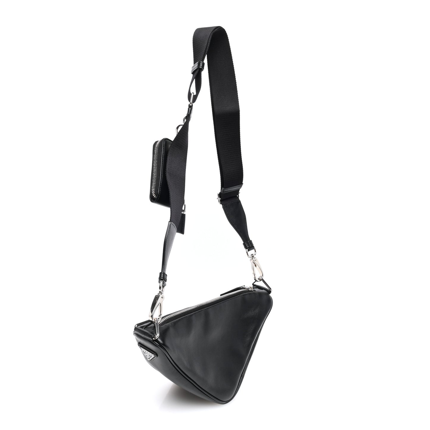 Grace Lux Triangle Shoulder Bag Black